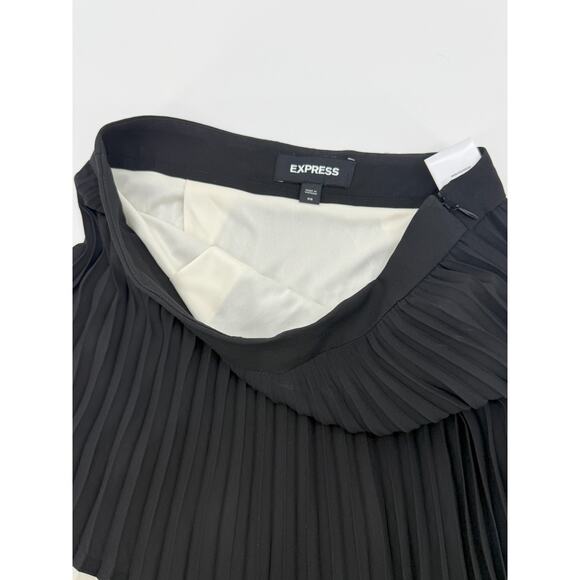 Express Womens Pleated Color Block Maxi Skirt - XS - Picture 5 of 5